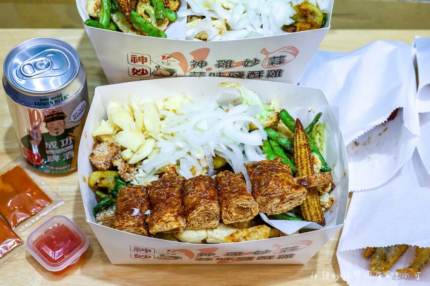 新北市三重區【三重鹹酥雞】神雞妙蒜雙園店,三重蒜味鹹酥雞宵夜推薦
