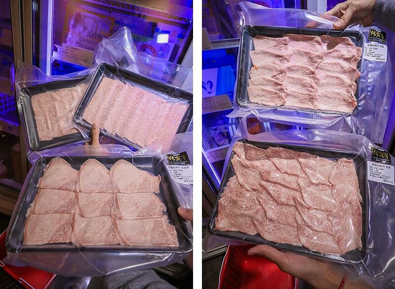 竹北尚羽水產 $99吃牛舌便當 店內品嘗生魚片，鮮凍南美生白蝦、2S等級生食級干貝，還有秋田牛、知床牛等多種和牛肉品販售