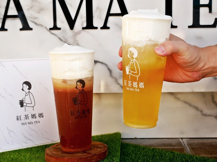 南投飲料推薦，台茶18號的基底原茶不澀口又回甘，鹹香奶蓋是人