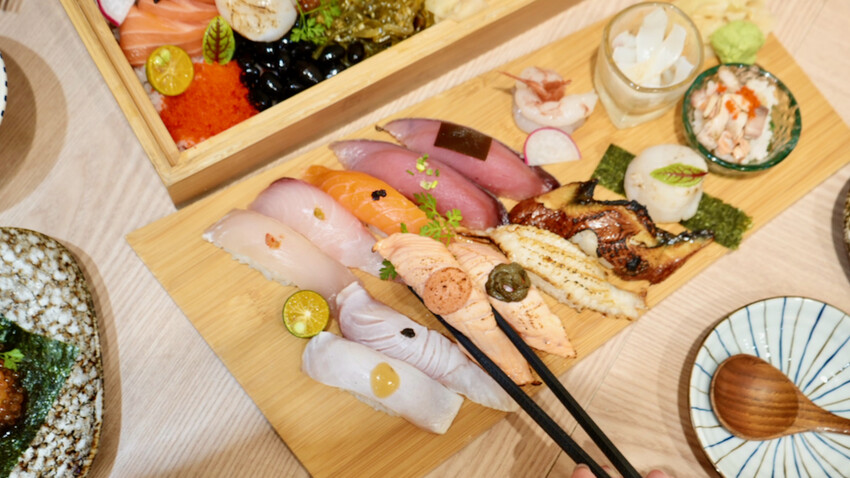 新北市板橋區[板橋美食] THE·春 板橋店｜新埔站最強日本料理！浮誇系海鮮珠寶盒、握壽司盤