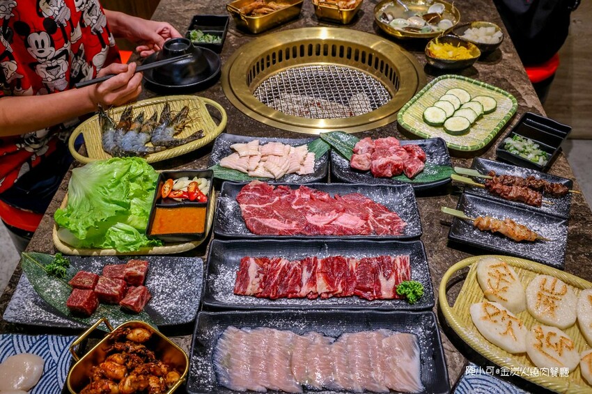 桃園市大園區【桃園美食】金炭火燒肉餐廳 桃園青埔店,桃園燒烤聚餐推薦