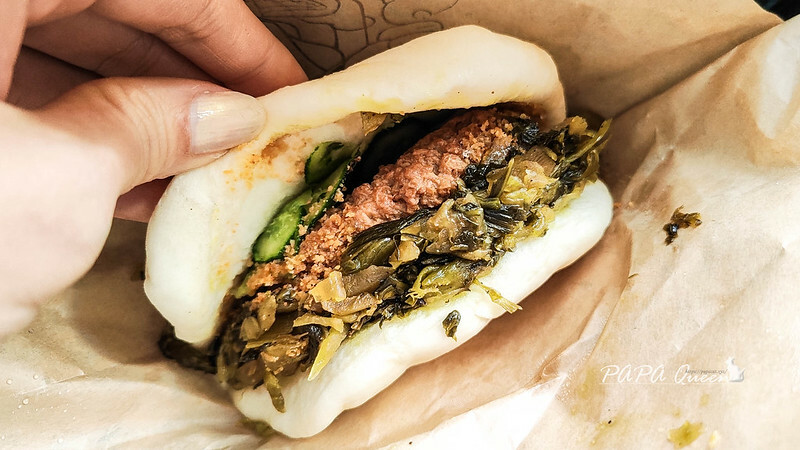 台中市清水區素食刈包|割包咬一口 烤鴨/滷排/梅干扣肉..6款 出沒在清水!