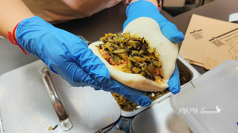 台中市清水區素食刈包|割包咬一口 烤鴨/滷排/梅干扣肉..6款 出沒在清水!