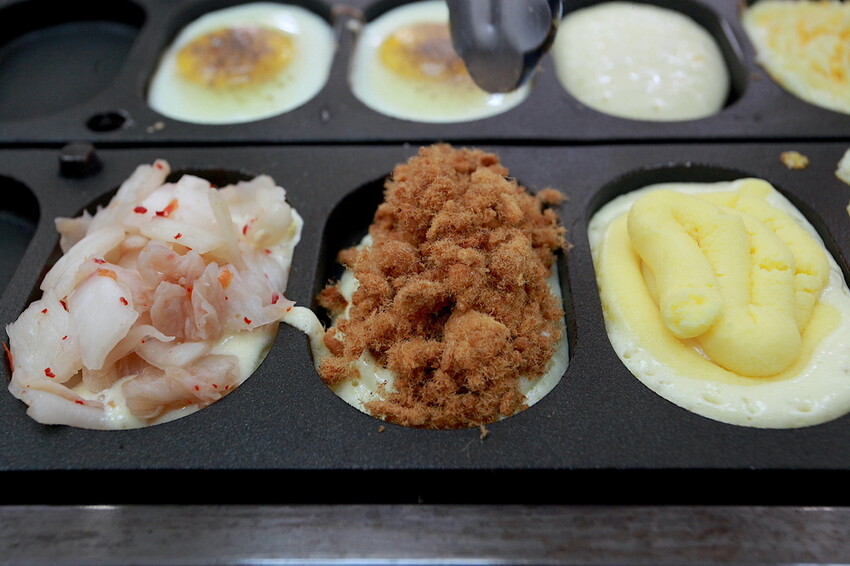 高雄市鳳山區吃。高雄市｜鳳山區。「king手作雞蛋燒」網路超人氣的創意雞蛋燒，嚴選食材來製作獨特口味雞蛋燒，季節限定