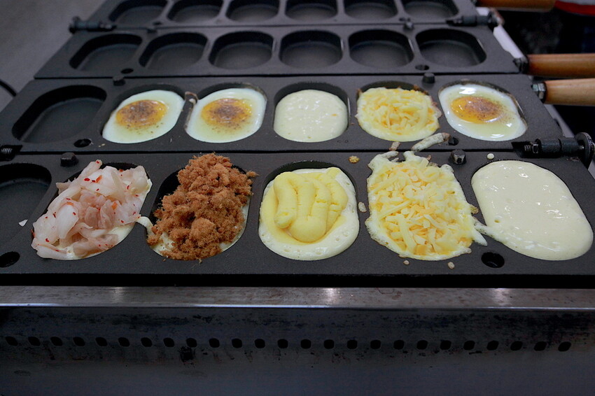 高雄市鳳山區吃。高雄市｜鳳山區。「king手作雞蛋燒」網路超人氣的創意雞蛋燒，嚴選食材來製作獨特口味雞蛋燒，季節限定