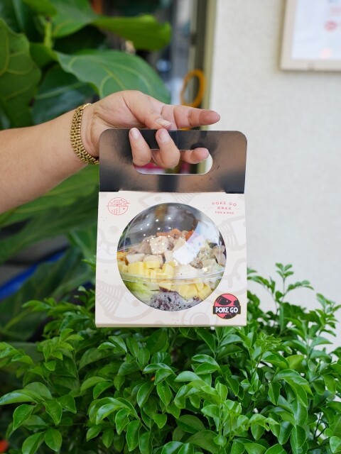 【高雄食記】全台首創波奇碗透明外帶球〔 Poke Go 波奇走走 〕插旗南台灣於高雄展店新開幕！每碗120元起。