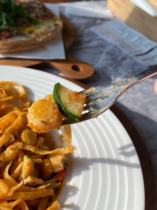 台北市信義區#我來開箱 🍓🫘成真咖啡松菸誠品店 ｜開心果草莓大福