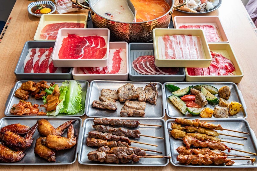 桃園呀屋火鍋烤串吃到飽4.9星必吃推薦。