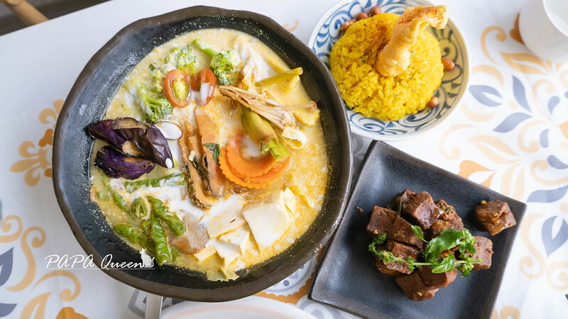 南投縣草屯鎮悦素人｜草屯蔬食｜  極簡風格 每一到料理都有著南洋香料氣息