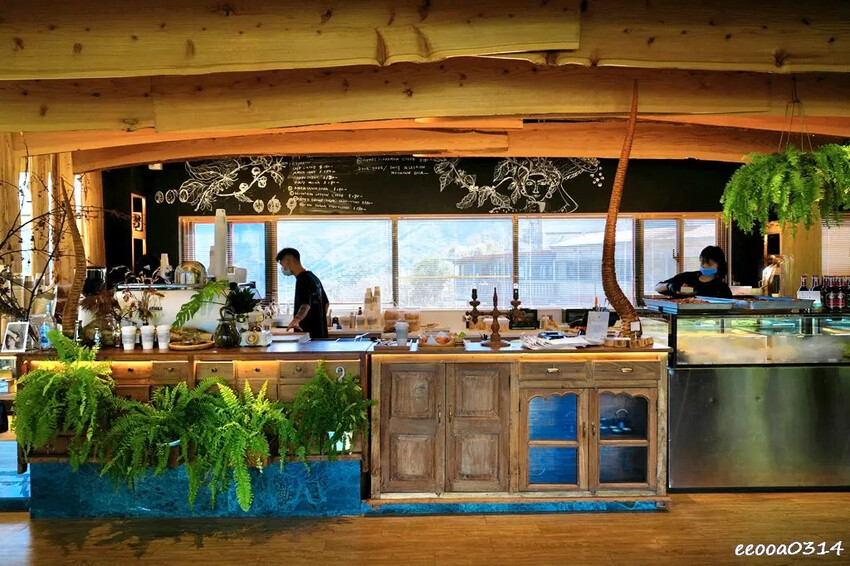 南投清境咖啡廳「Mountain Bica Cafe」,山景