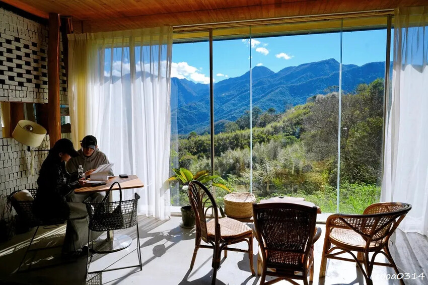 南投清境咖啡廳「Mountain Bica Cafe」,山景
