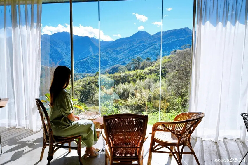 南投清境咖啡廳「Mountain Bica Cafe」,山景