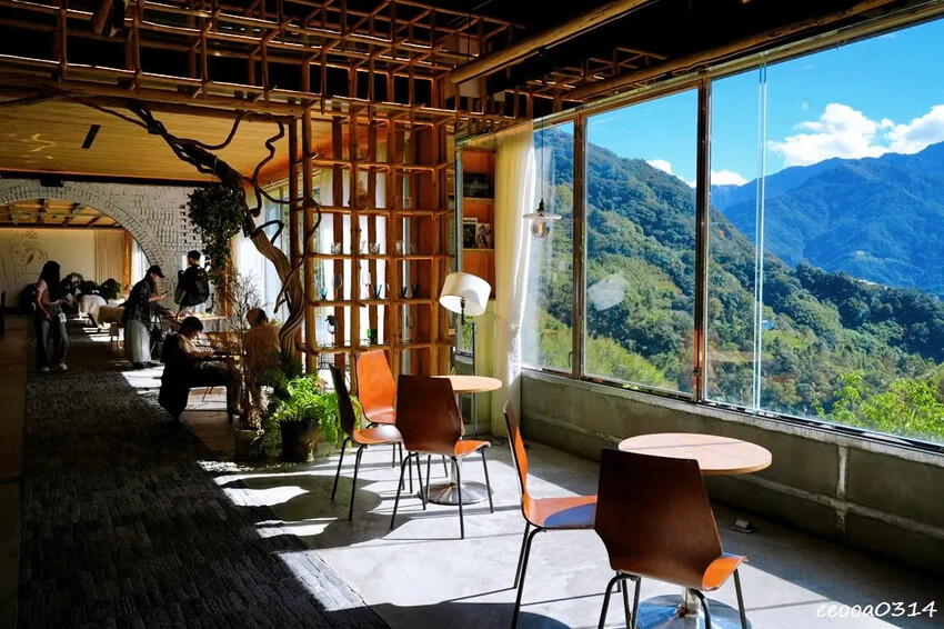 南投清境咖啡廳「Mountain Bica Cafe」,山景
