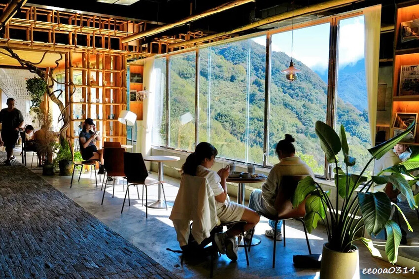 南投清境咖啡廳「Mountain Bica Cafe」,山景