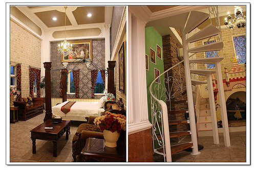 《幸福行》宜蘭冬山‧芯園~我的夢中城堡 溜滑梯 城堡民宿 禮服租借拍照