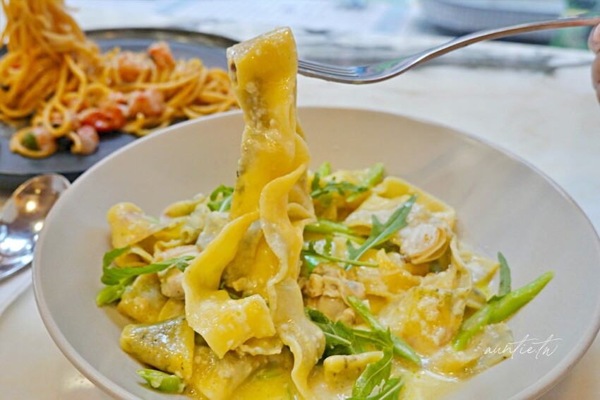 台北市內湖區【台北】內湖|PASTAIO內湖店,胭脂蝦琴弦麵,五月限定手工緞帶麵