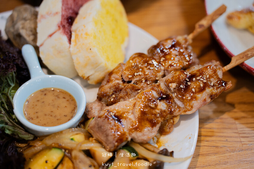 【柚子早午餐】隱藏版超強串燒!台中北區早午餐,大份量早午餐吃