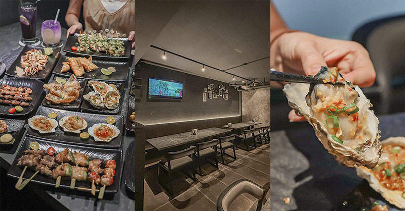 微醺必訪！新竹喚味私烤推薦，必吃烤生蠔與鮭魚腹。