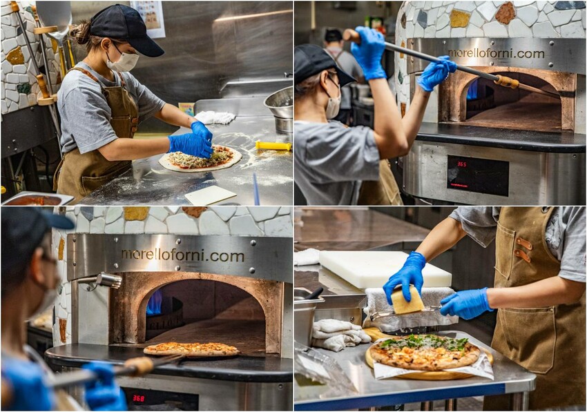 新北市新店區默爾 pasta pizza 新北誠品裕隆城店|新店義式餐廳推薦!百年手工窯烤爐就是讚!披薩就是要有豹紋才好吃,