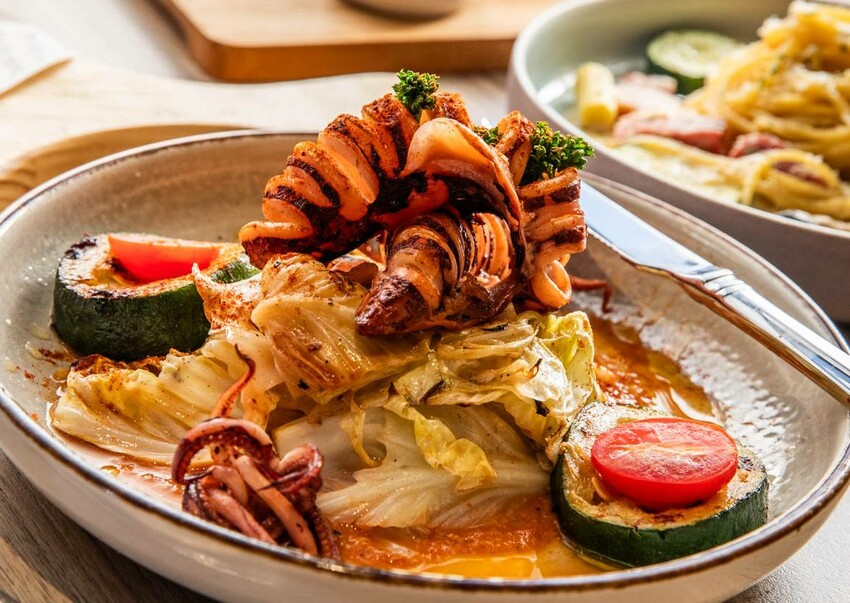 新北市新店區默爾 pasta pizza 新北誠品裕隆城店|新店義式餐廳推薦!百年手工窯烤爐就是讚!披薩就是要有豹紋才好吃,