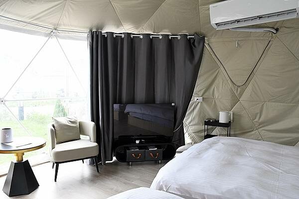 嘉義縣番路鄉嘉義全新開幕的免裝備懶人露營【歸樸森活】人來就好、享受5星級的住宿環境、7星級的衛浴設備！免開蜿蜒山路