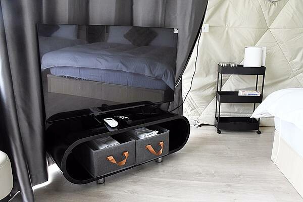 嘉義縣番路鄉嘉義全新開幕的免裝備懶人露營【歸樸森活】人來就好、享受5星級的住宿環境、7星級的衛浴設備！免開蜿蜒山路