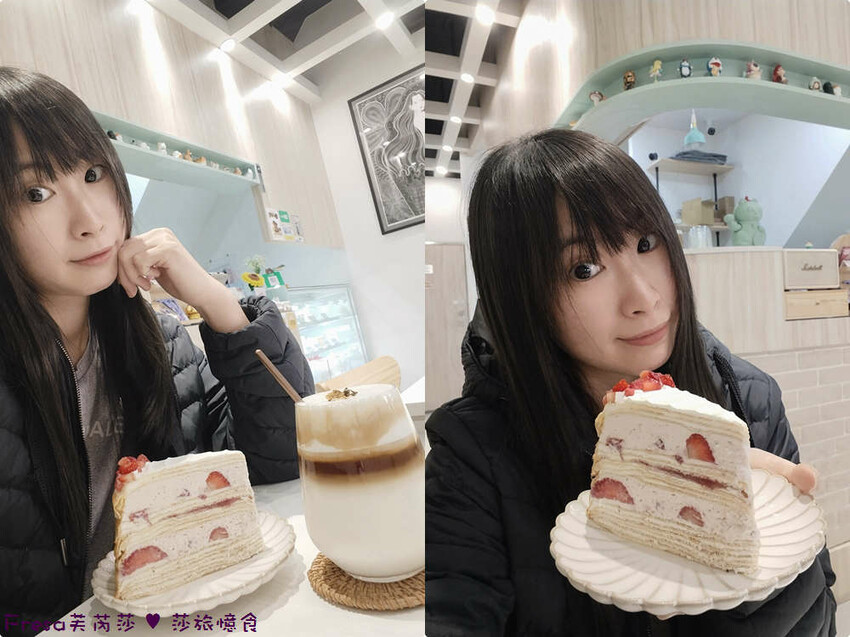 台南市東區台南甜點【c t.dessert】草莓奶霜千層蛋糕超夢幻！新鮮草莓滑順奶霜配上咖啡浪漫下午茶│生日蛋糕│東區美食