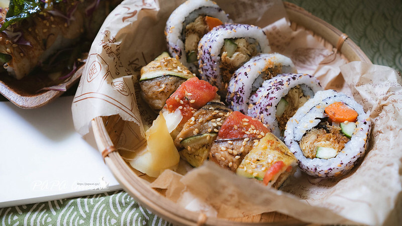 台中市南屯區台中素食|一貫米 蔬食料理 又一家素食壽司開張