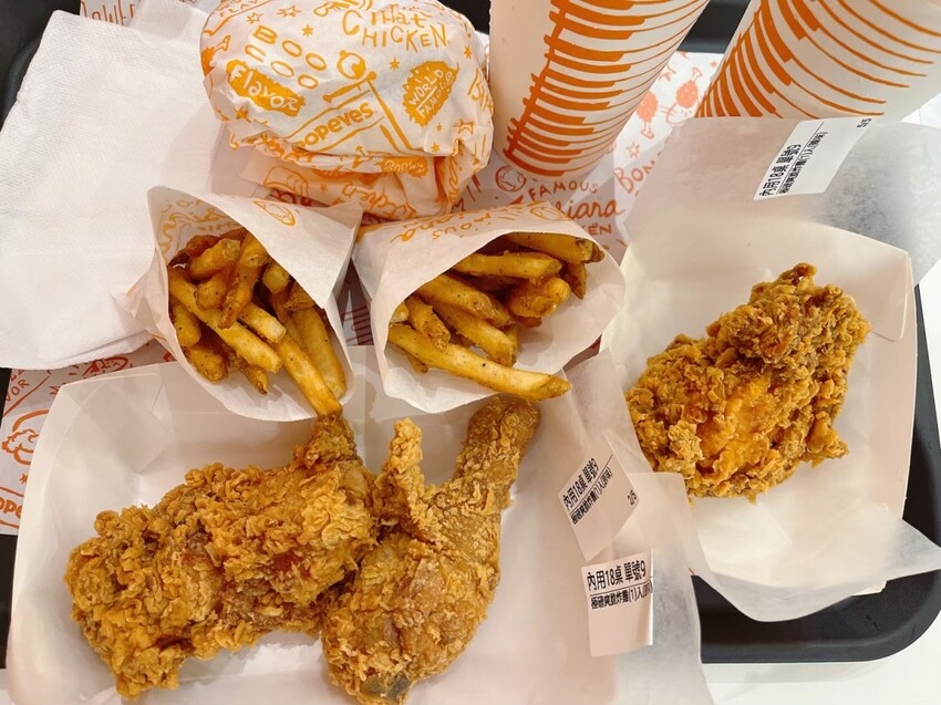 台北市中正區從早排到晚也一定要吃的美式炸雞｜Popeyes Chicken 大力水手炸雞，台灣第間分店就在台北，不用搭飛機也能吃