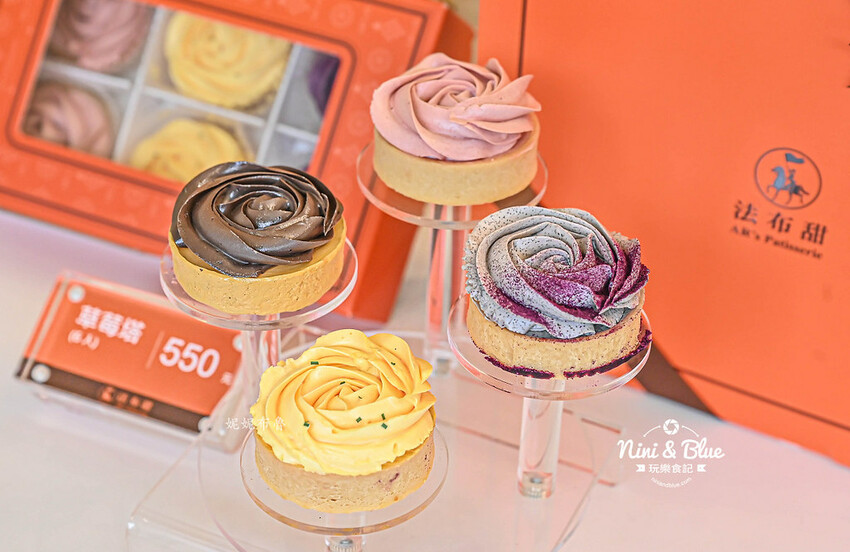 法布甜台中逢甲店，台中檸檬塔推薦，還有花朵千層可頌蛋塔、北海道生乳霜淇淋 @Nini and Blue  玩樂食記