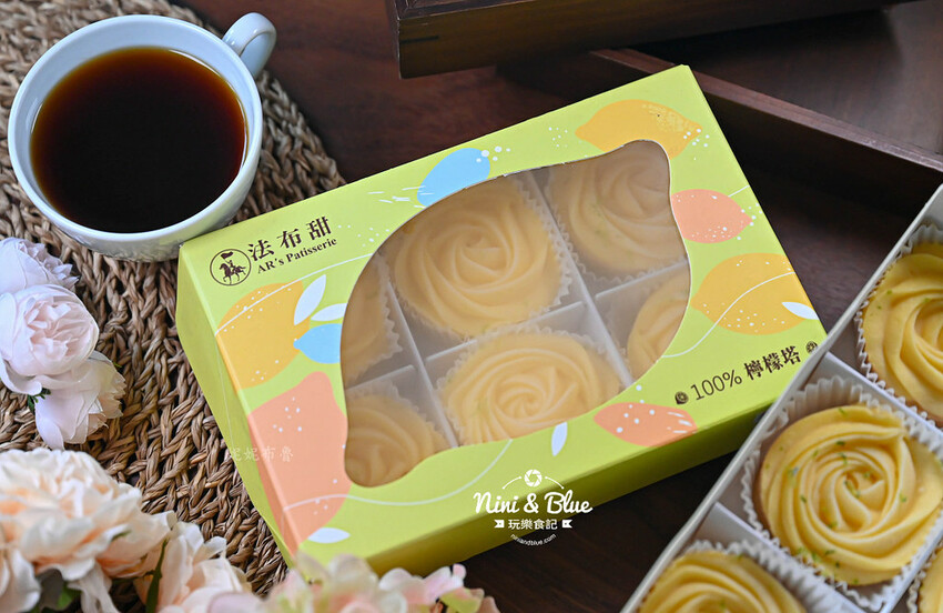 法布甜台中逢甲店，台中檸檬塔推薦，還有花朵千層可頌蛋塔、北海道生乳霜淇淋 @Nini and Blue  玩樂食記