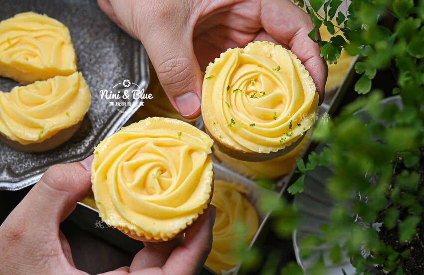 法布甜台中逢甲店，台中檸檬塔推薦，還有花朵千層可頌蛋塔、北海道生乳霜淇淋 @Nini and Blue  玩樂食記