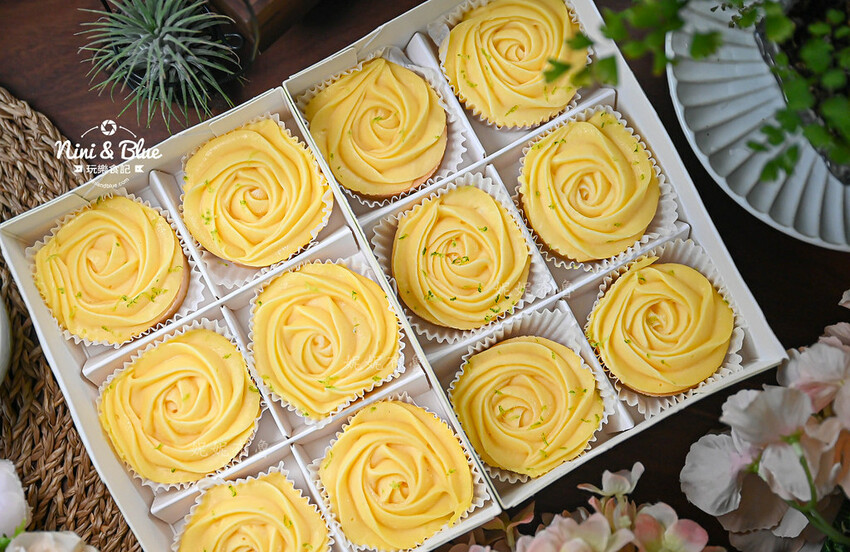 法布甜台中逢甲店，台中檸檬塔推薦，還有花朵千層可頌蛋塔、北海道生乳霜淇淋 @Nini and Blue  玩樂食記