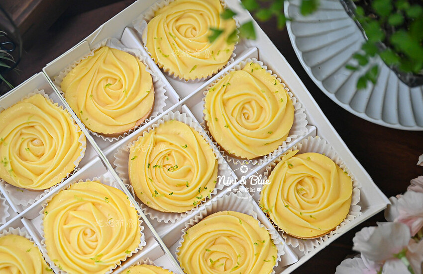 法布甜台中逢甲店，台中檸檬塔推薦，還有花朵千層可頌蛋塔、北海道生乳霜淇淋 @Nini and Blue  玩樂食記