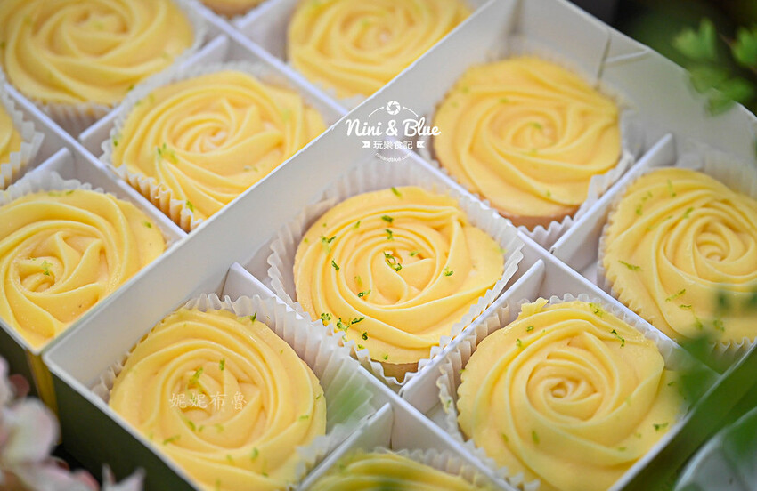 法布甜台中逢甲店，台中檸檬塔推薦，還有花朵千層可頌蛋塔、北海道生乳霜淇淋 @Nini and Blue  玩樂食記