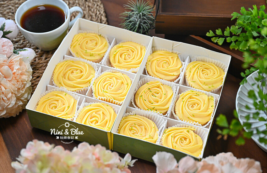 法布甜台中逢甲店，台中檸檬塔推薦，還有花朵千層可頌蛋塔、北海道生乳霜淇淋 @Nini and Blue  玩樂食記