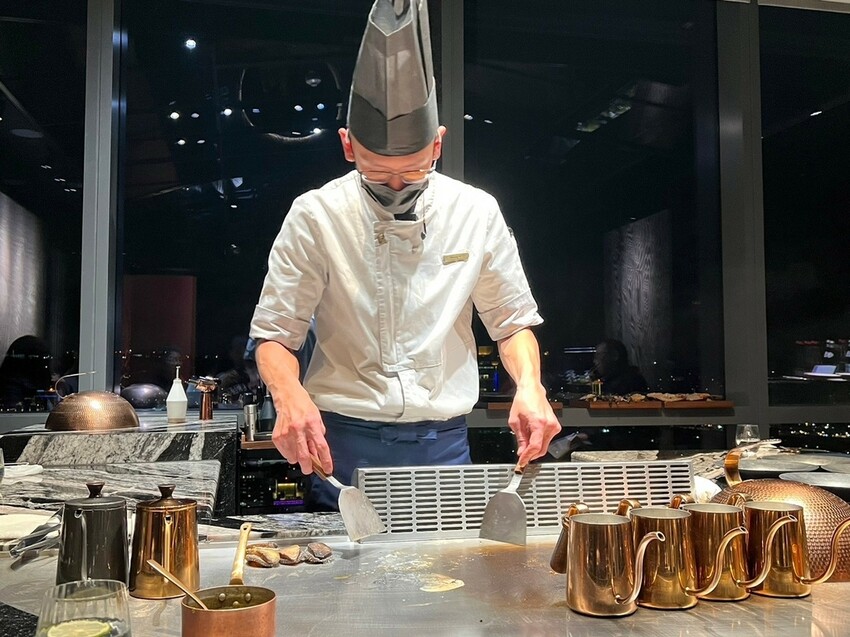 （台北鐵板燒）旨醞鐵板料理～15品海陸美味奢華料理！絕美景觀