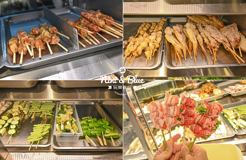 柒息地串燒居酒屋，台中逢甲夜市宵夜美食，十年神醬烤肉串燒15元起，超平價居酒屋 @Nini and Blue  玩樂食記