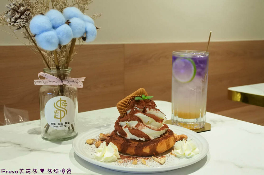 台中市北屯區台中甜點【午吉日式鬆餅｜定食｜咖啡】近洲際棒球場甜點餐盤.全日營業有插座咖啡廳.約會下午茶│民俗文物館│