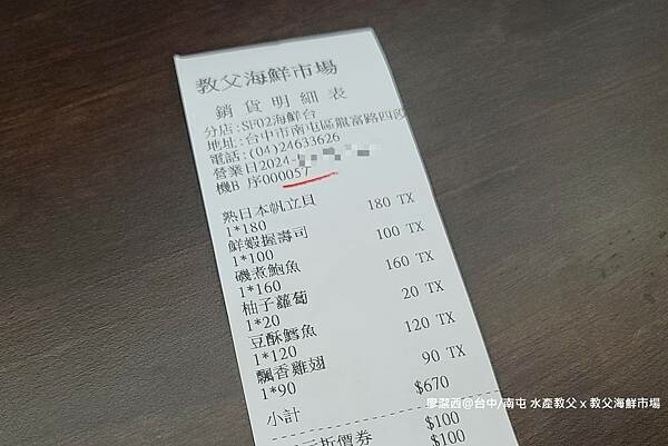 【台中/南屯】水產教父 x 教父海鮮市場