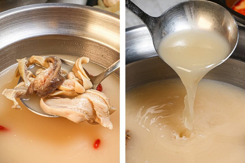 超推胡椒豬肚湯底吃過回不去！45種以上蔬菜自助吧，竟然有豬肚,牛百葉,鴨腸,魷魚,麻辣鴨血豆腐無限任吃。鍋食主艺