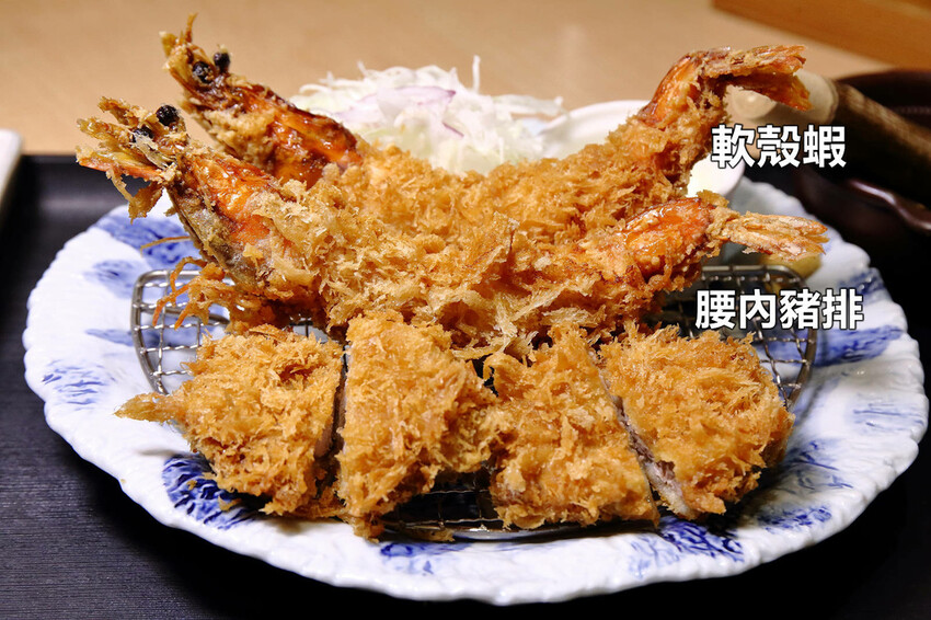 銀座杏子日式豬排,網友票選人氣第一名日式豬排!軟殼蝦與極厚炸