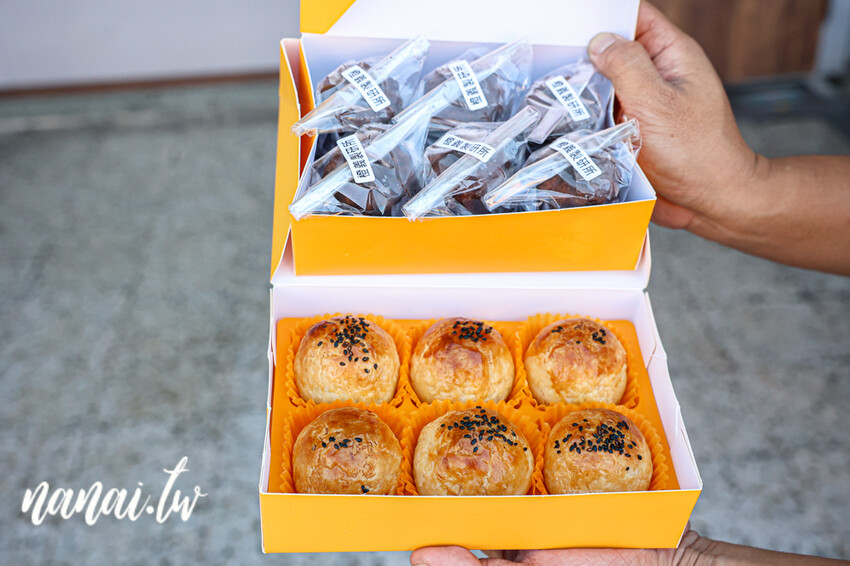 藏在田中第二市場,內行人都吃這家!一週營業五天,必買蛋黃酥、可麗露需,想吃建議預訂,避免太晚去完售,橙義製研所