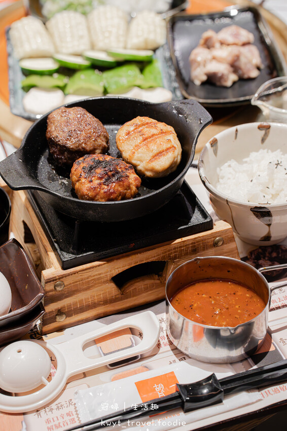 台北漢堡排推薦_焱の挽肉台北微風信義店，三種漢堡排，三小時限