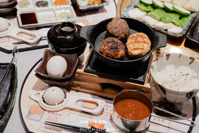 台北漢堡排推薦_焱の挽肉台北微風信義店，三種漢堡排，三小時限