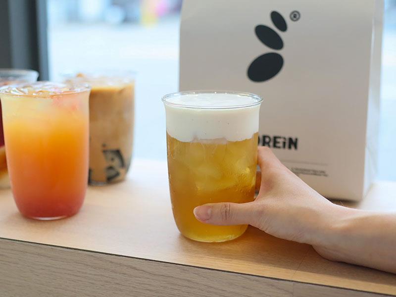 新竹飲料推薦必喝!沫飲 MOREiN黑焦粉粿拿鐵 蜜桃烏龍,創意甜點手搖杯。