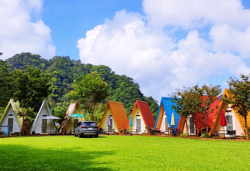 苗栗縣泰安鄉苗栗泰安旅遊 土牧驛健康農莊 帳篷紮營 懶人露營任你選 可親近自然 多元設施的露營園區