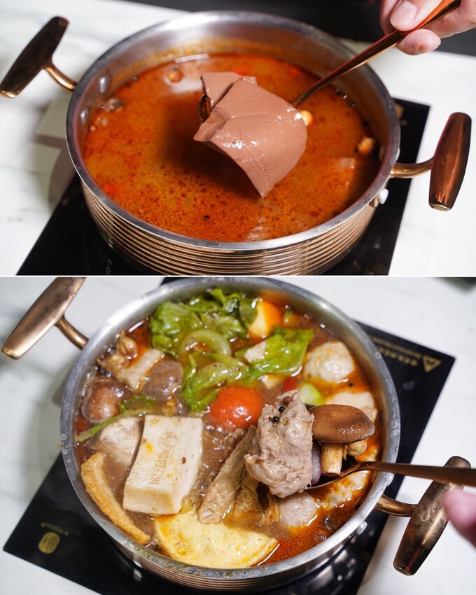 全台最強平價火鍋吃到飽「嗑肉石鍋」插旗苗栗頭份啦！最便宜$368元起就能享有上百種食材自助吧吃到飽！營業至凌晨兩點，絕對是頭份、竹南地區宵夜新選擇！