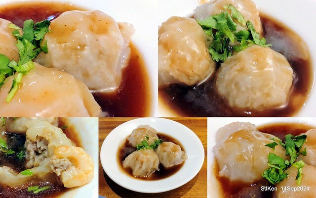 「朱家排骨酥麵」排骨酥與蝦仁肉圓 (Crispy spareribs and shrimp meatballs 「朱家排骨酥麵」排骨酥與蝦仁肉圓 (Crispy spareribs and shrimp meatballs