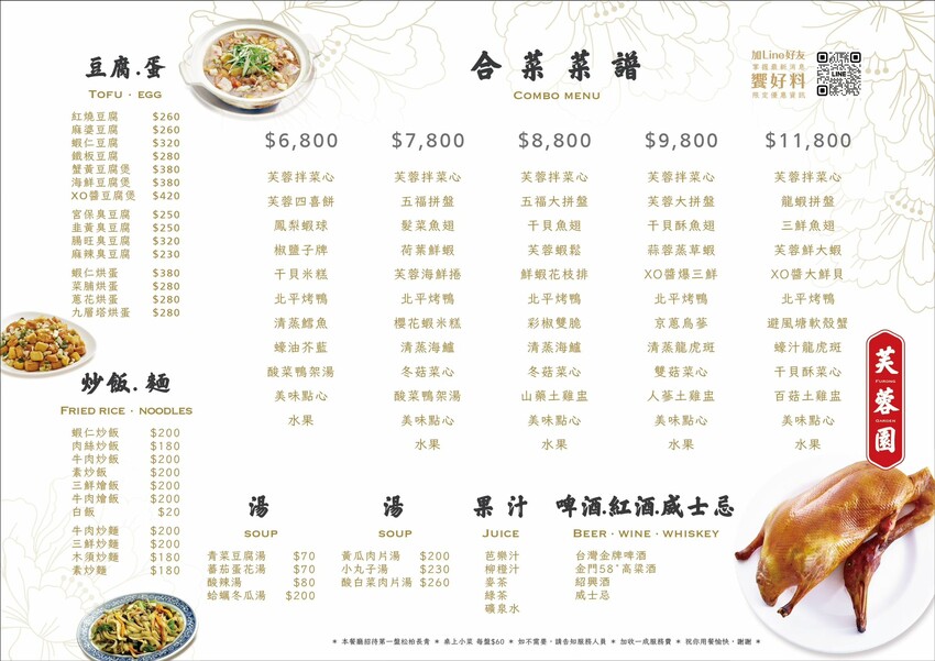 台北市大安區[台北美食] 芙蓉園中餐廳｜高CP值！8人合菜只要2000元！必點北平烤鴨＆點心